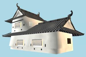 Japanese Castle castle, japanese, house, chinese, home, building, build, residence, domicile, structure